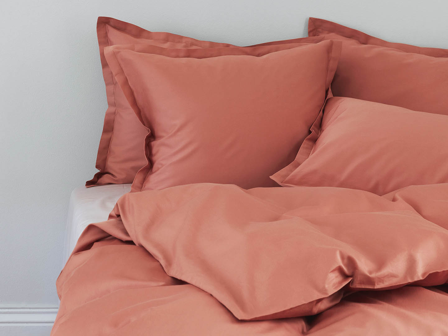 Påslakanset Vidd - Pink Terracotta i gruppen Sängkläder / Påslakan hos A L V A (1016)