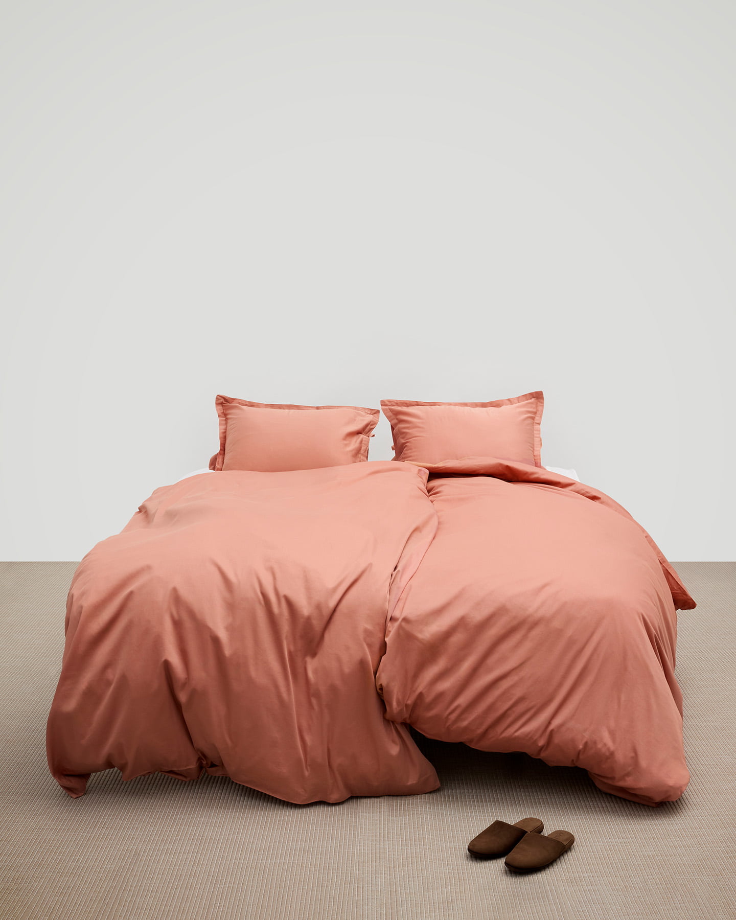 Påslakanset Vidd - Pink Terracotta i gruppen Sängkläder / Påslakan hos A L V A (1016)