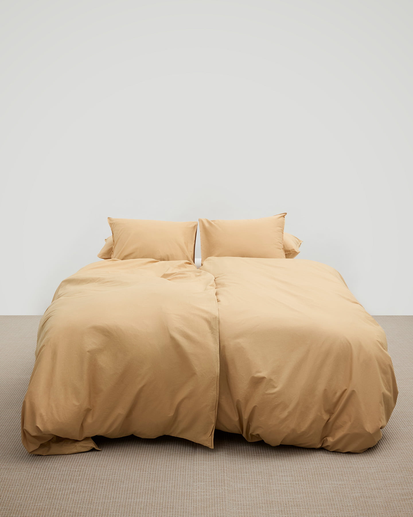 Påslakanset Nejd Percale - Desert Sand i gruppen Sängkläder / Påslakan hos A L V A (1142)