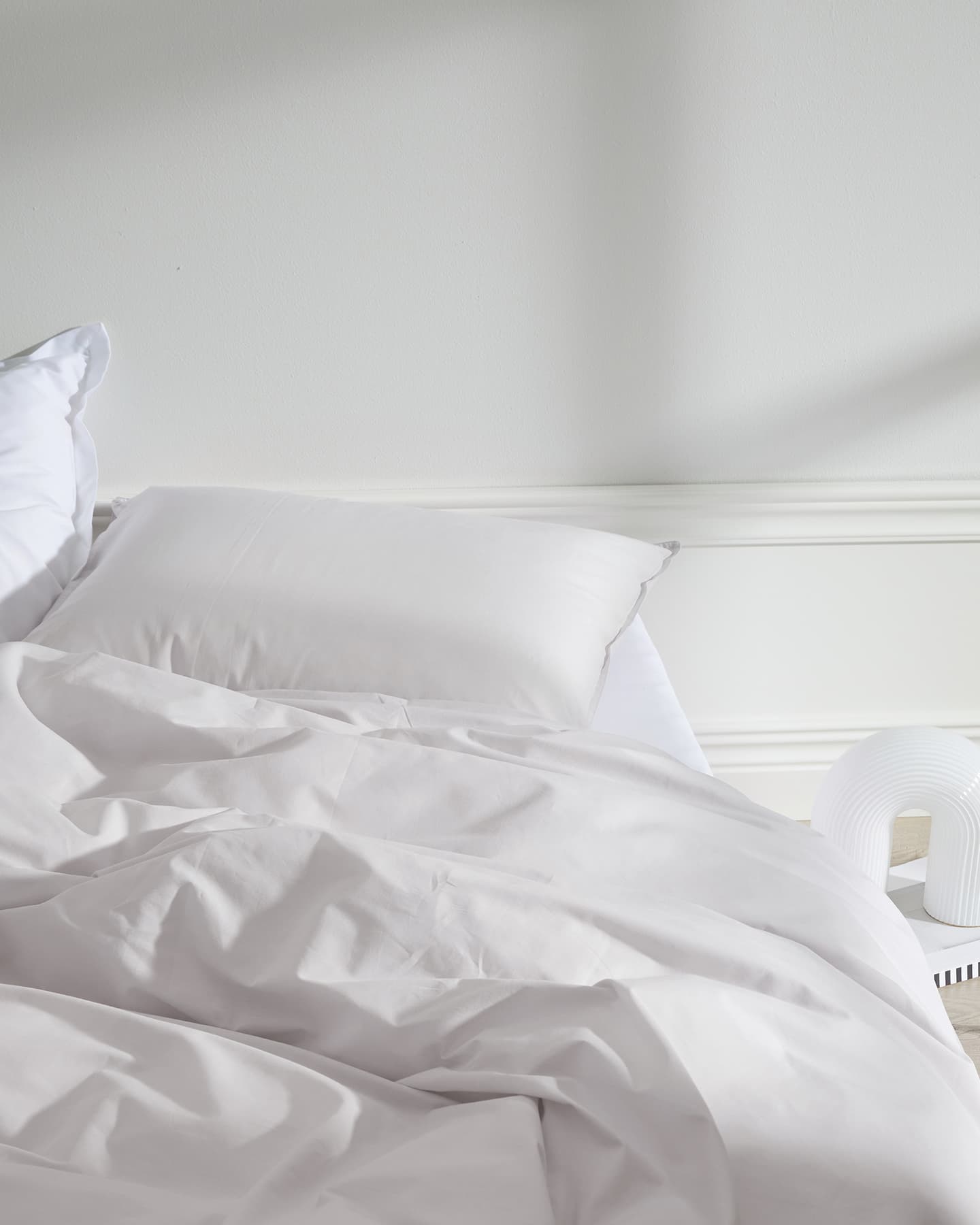 Örngott Nejd Percale - Pearl Grey i gruppen Sängkläder / Örngott hos A L V A (1147)