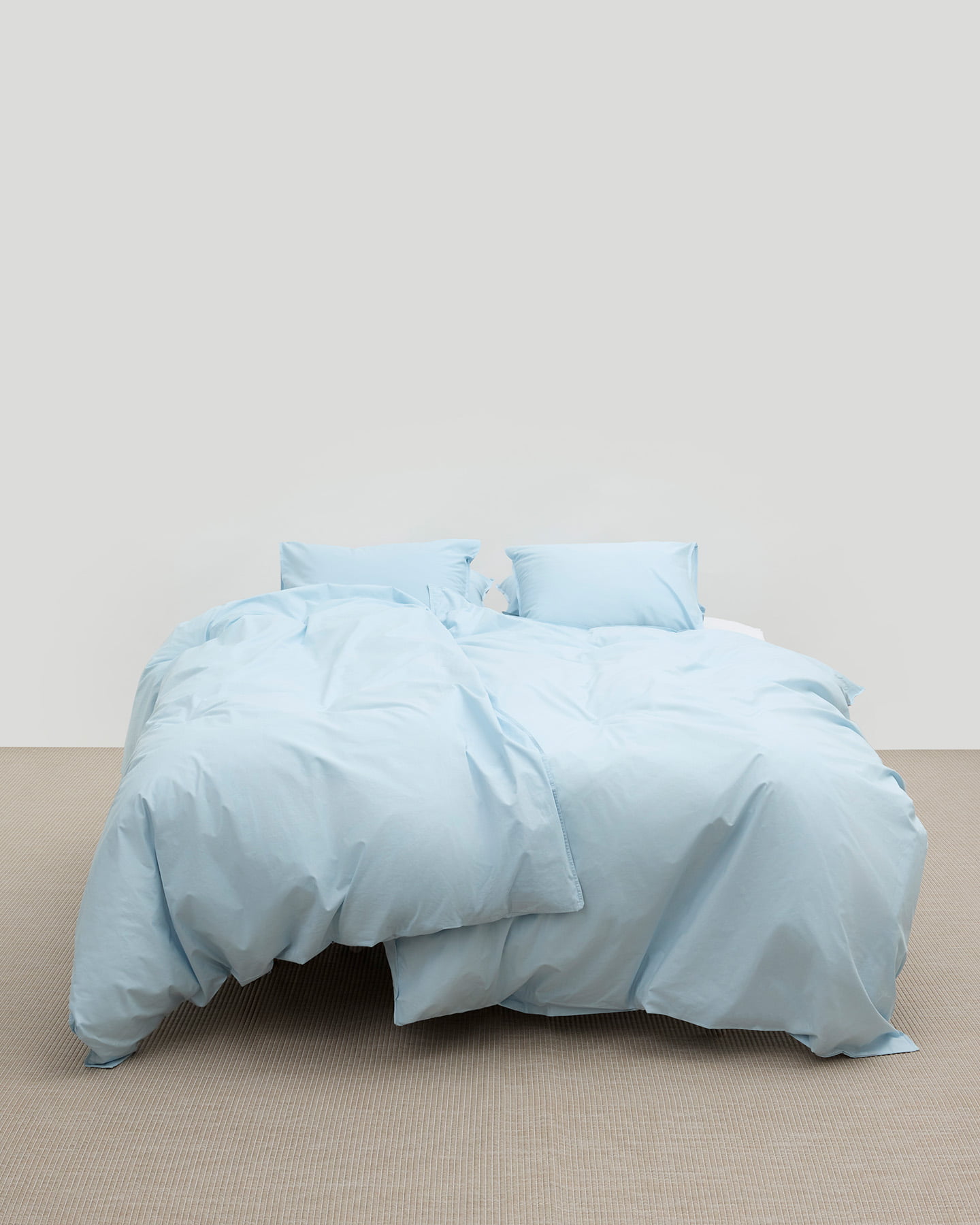 Påslakanset Nejd Percale - Ice Blue i gruppen Sängkläder / Påslakan hos A L V A (1183)