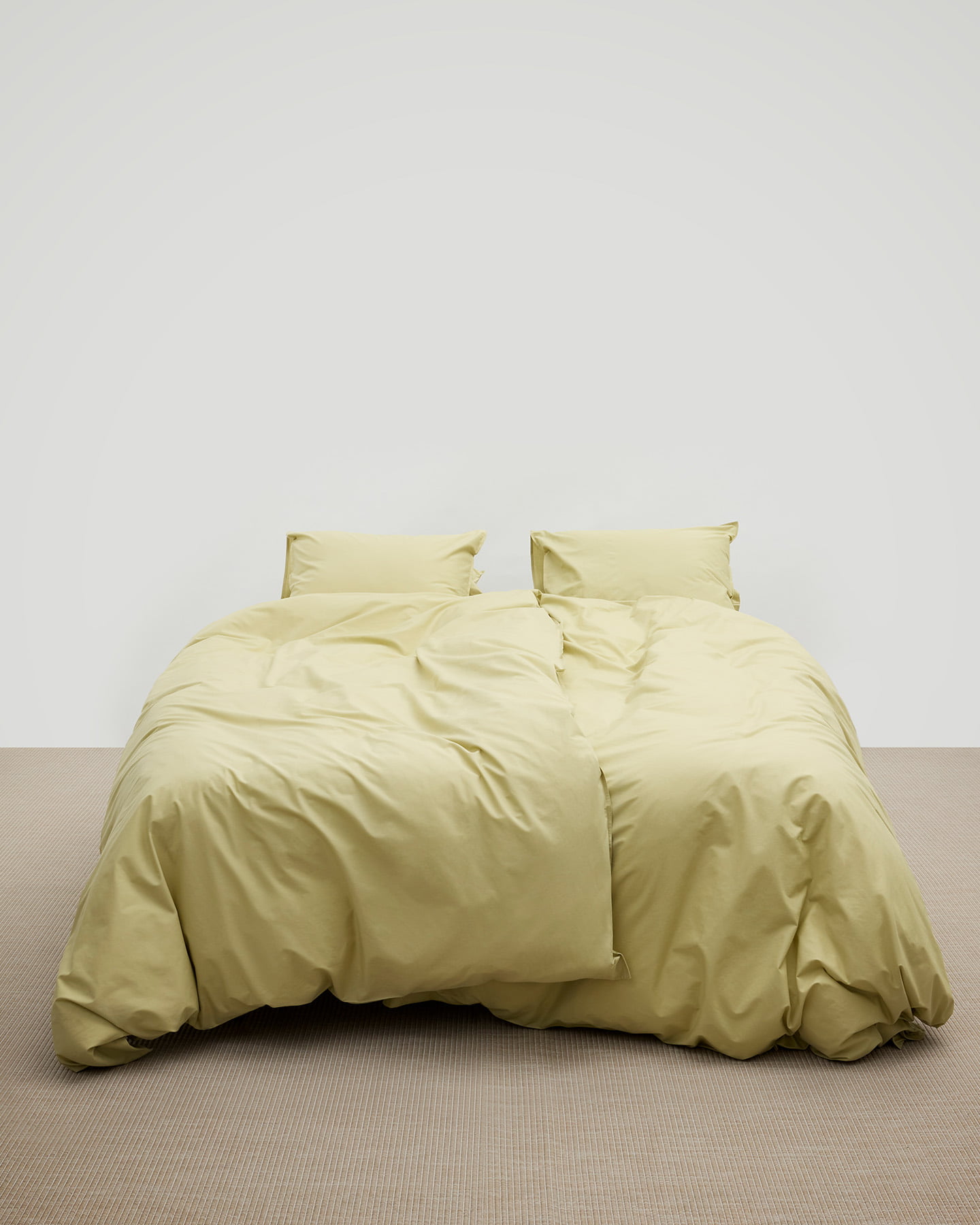 Påslakanset Nejd Percale - Meadow Green i gruppen Sängkläder / Påslakan hos A L V A (1268)