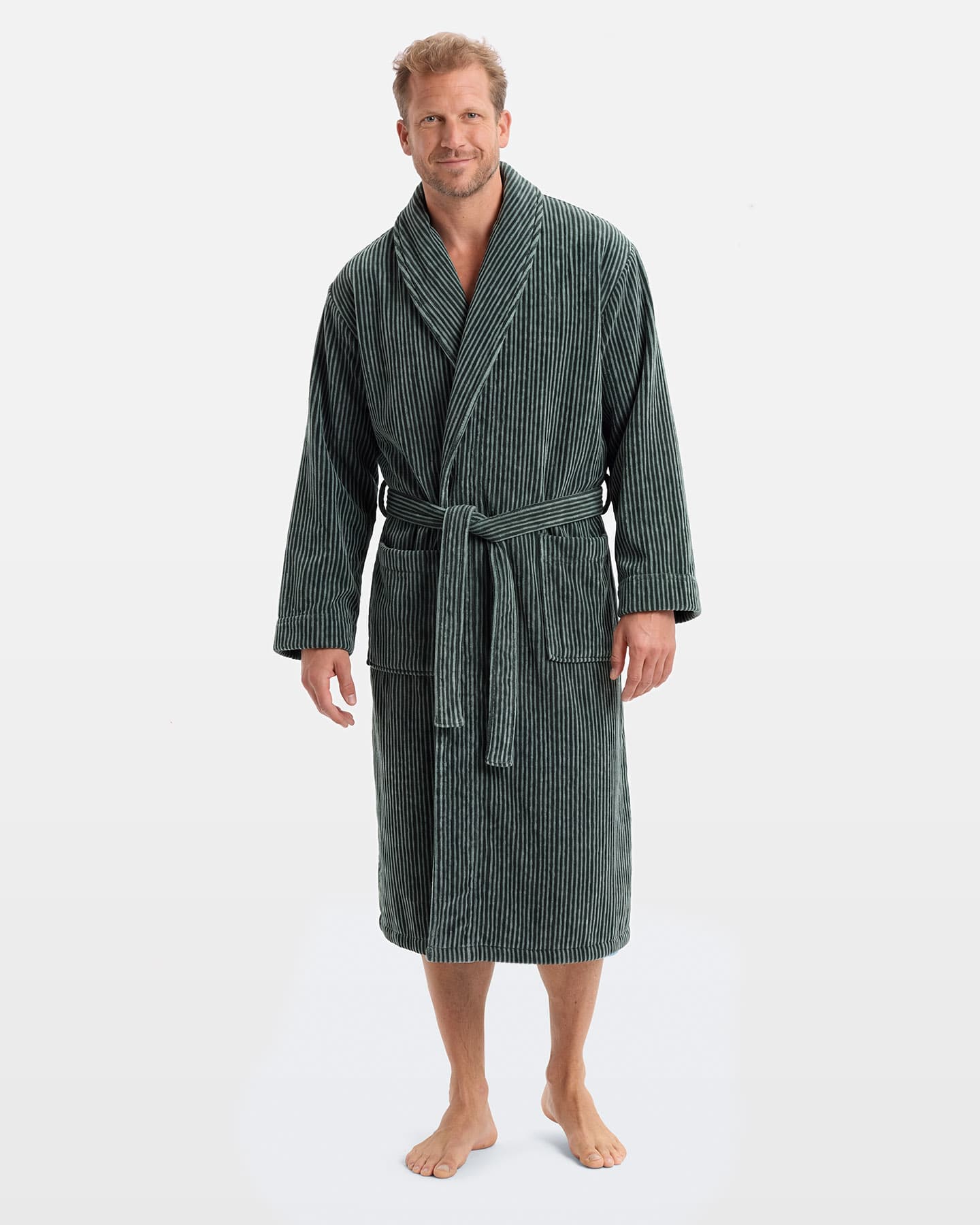 Morgonrock Vindel - Forest Green & Washed Bottle Green