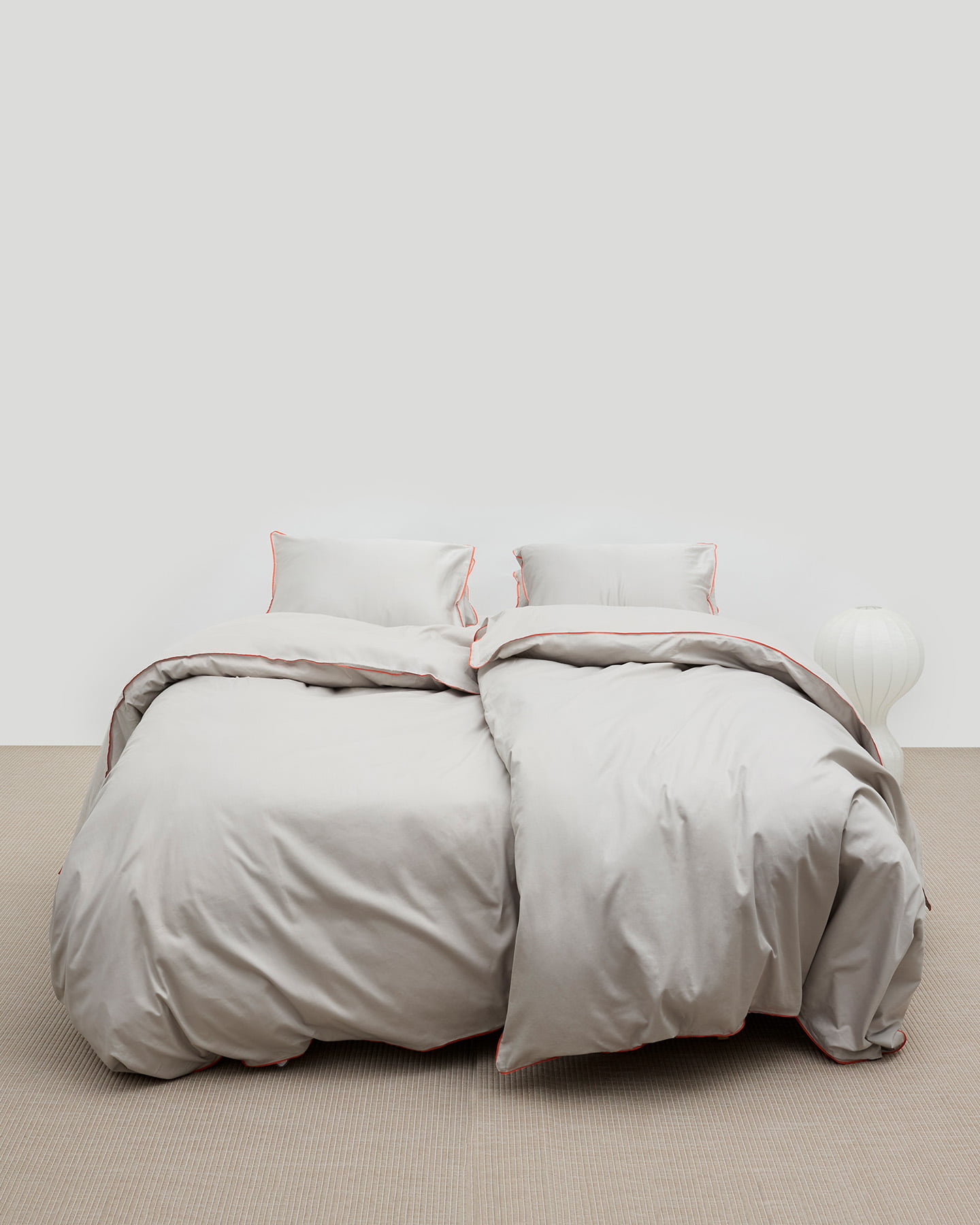 Påslakanset Strimma - Concrete Grey