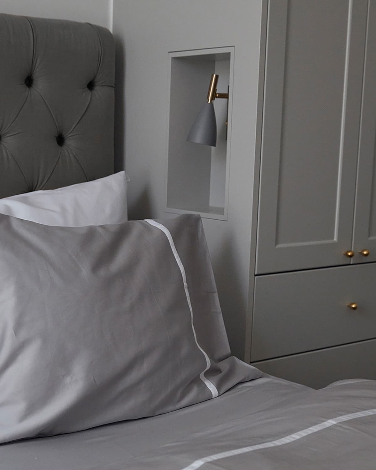 Underlakan Lind - Concrete Grey