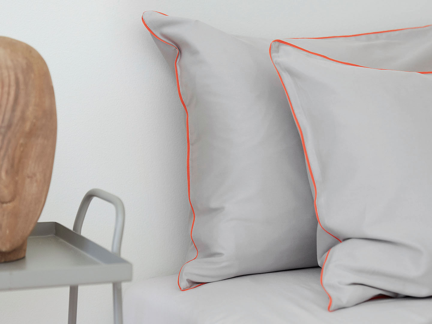 Örngott Strimma - Concrete Grey