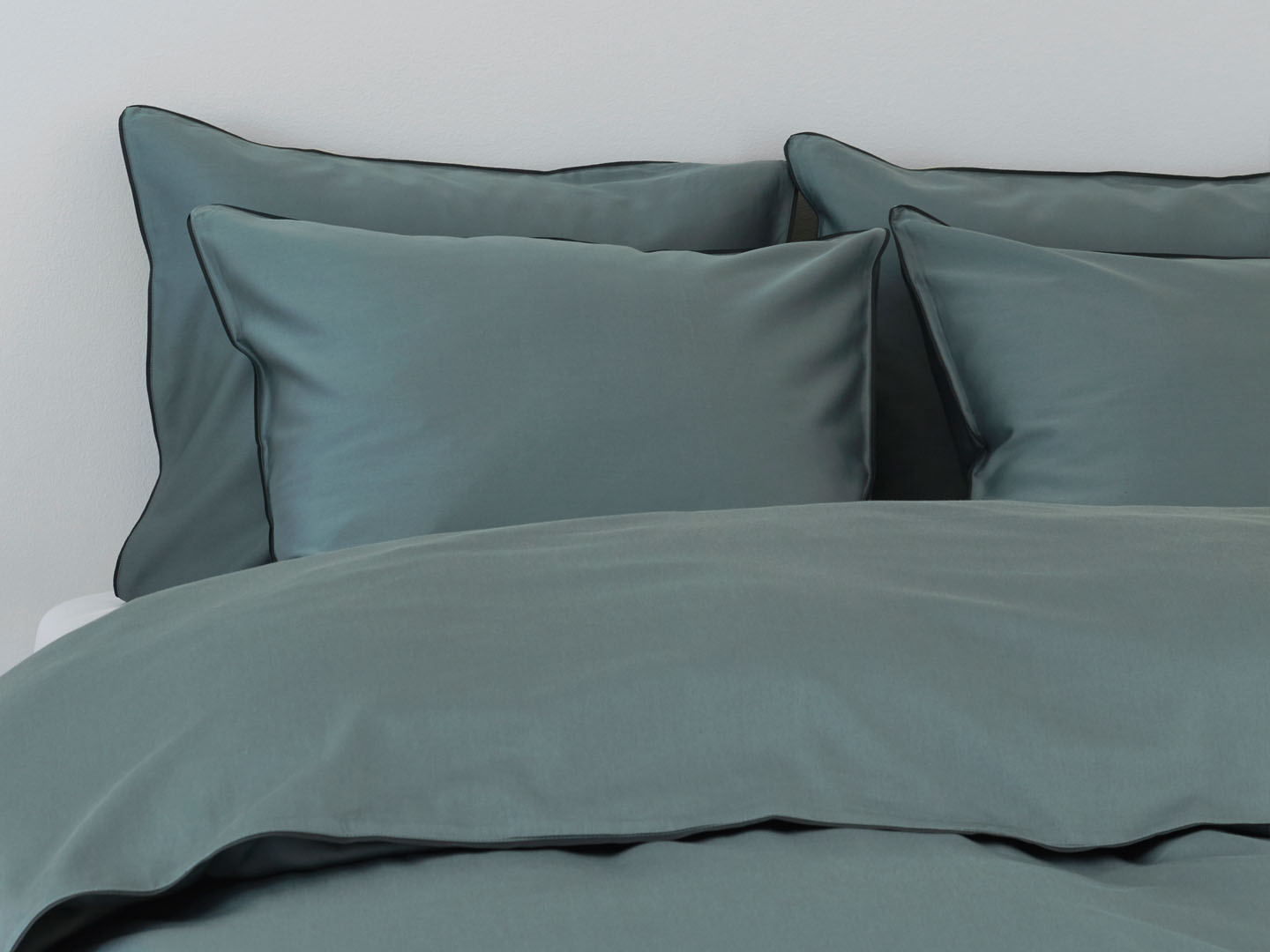 Örngott Strimma - Washed Bottle Green