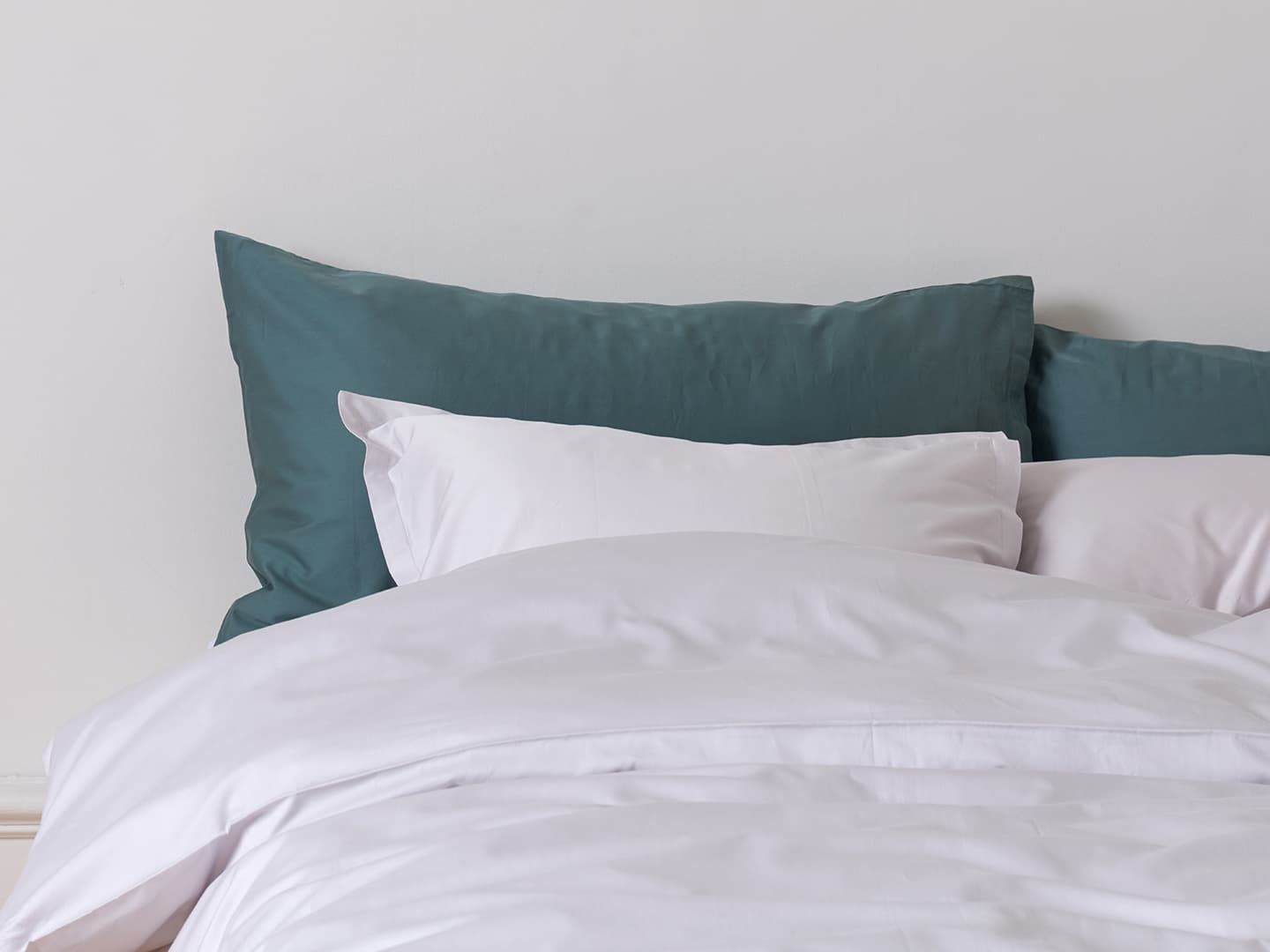 Örngott Fond - Washed Bottle Green - 50x90 cm