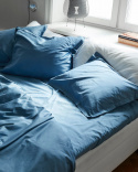 Underlakan Lind - North Sea Blue