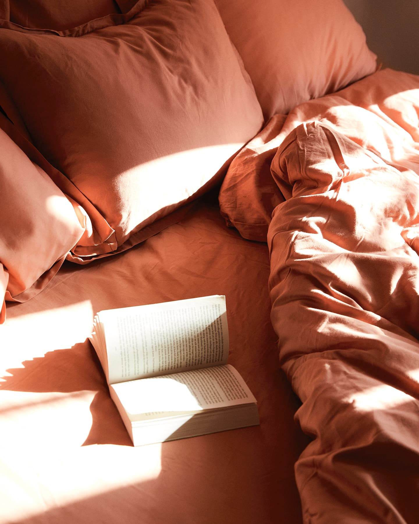 Underlakan Lind - Pink Terracotta