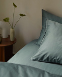 Underlakan Lind - Washed Bottle Green