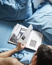 Dra-på-lakan Lind - North Sea Blue Dra-på-lakan Lind - North Sea Blue