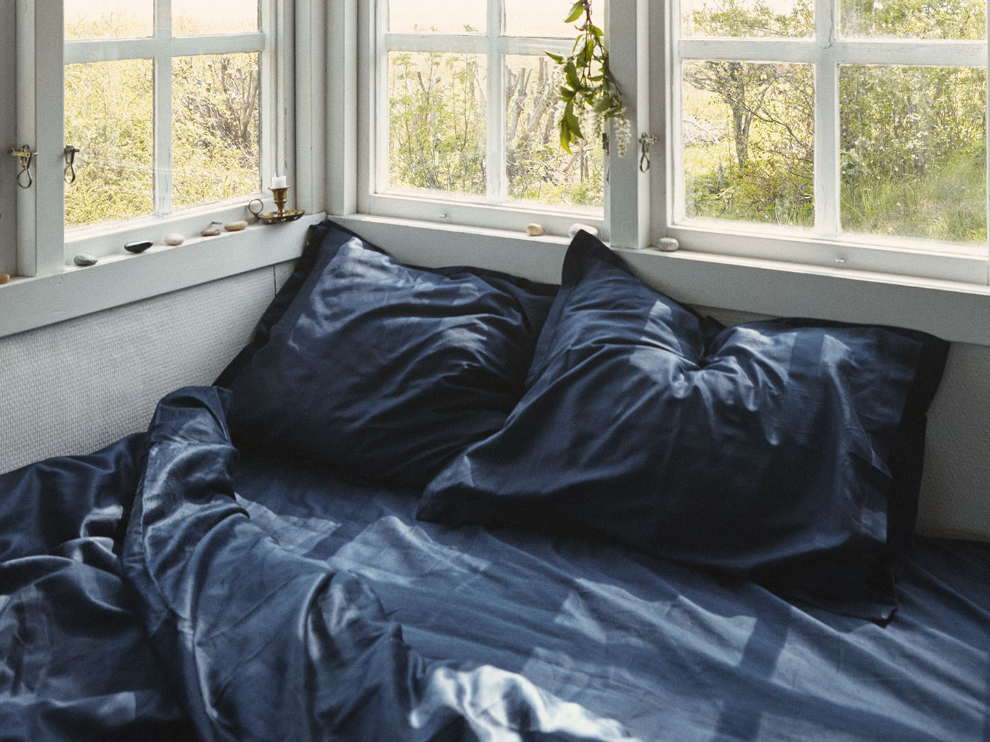 Dra-på-lakan Lind - Midnight Blue