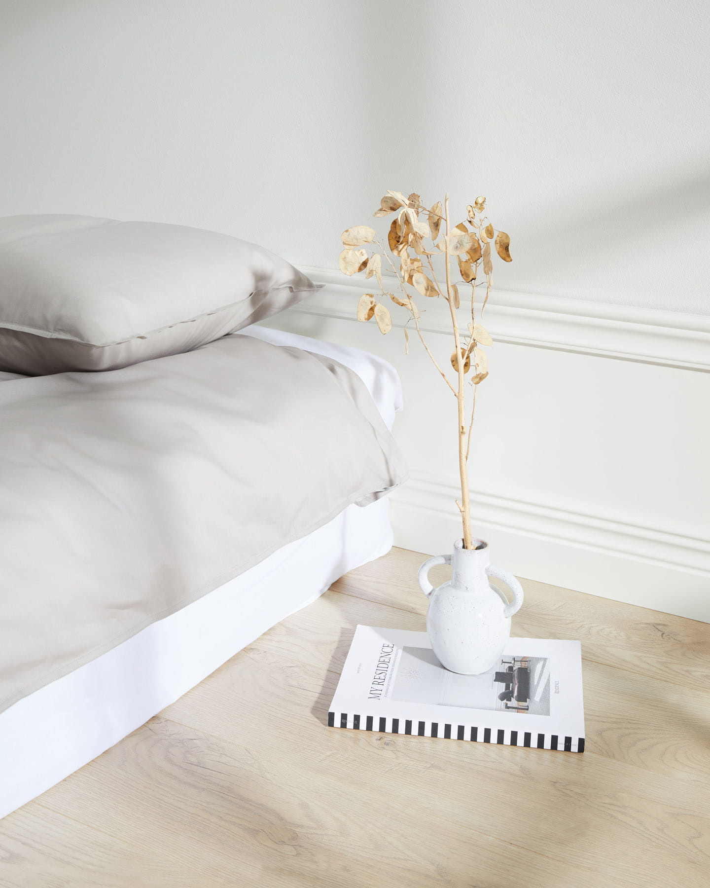 Påslakanset Nejd Percale - Khaki Grey