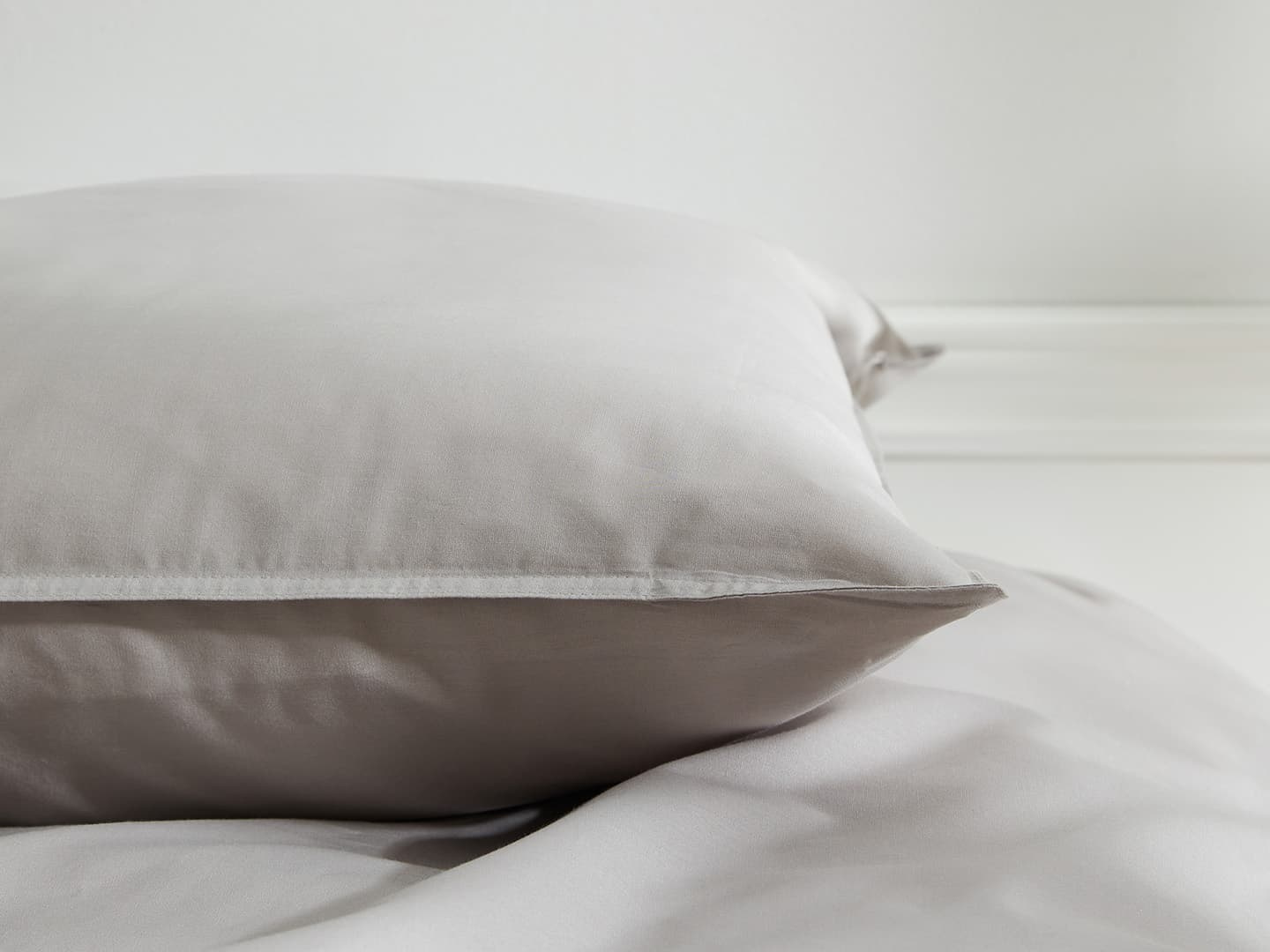 Örngott Nejd Percale - Khaki Grey