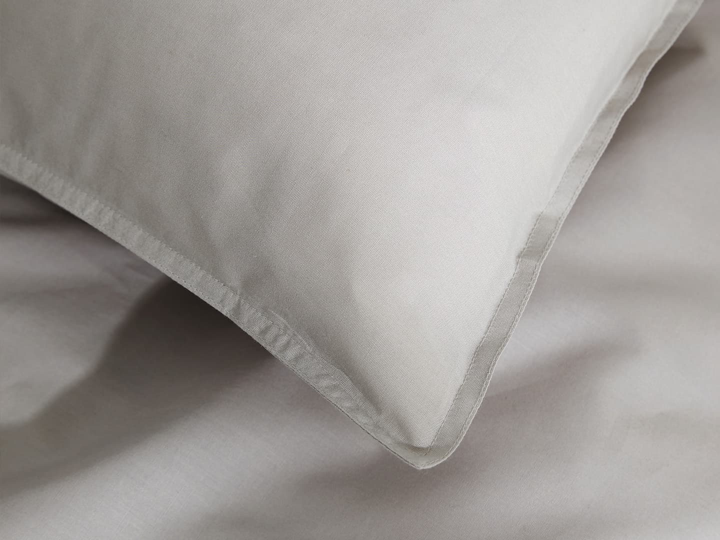 Örngott Nejd Percale - Khaki Grey