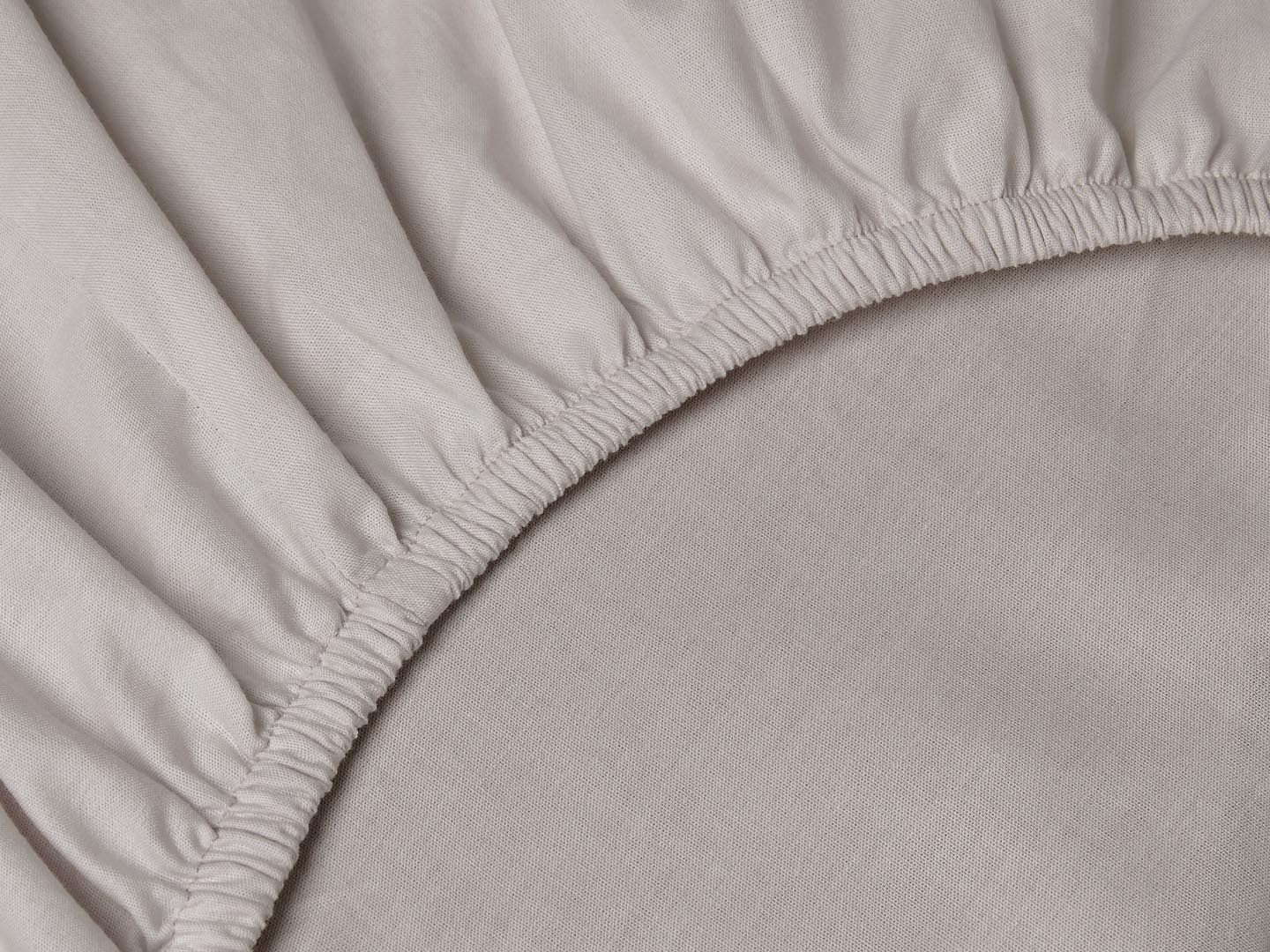 Dra-på-lakan Nejd Percale - Khaki Grey