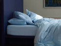 Dra-på-lakan Nejd Percale - Ice Blue