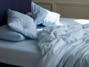 Dra-på-lakan Nejd Percale - Ice Blue