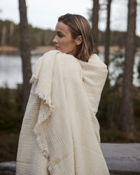 Pläd Vira - Raw Cotton Pläd Vira - Raw Cotton