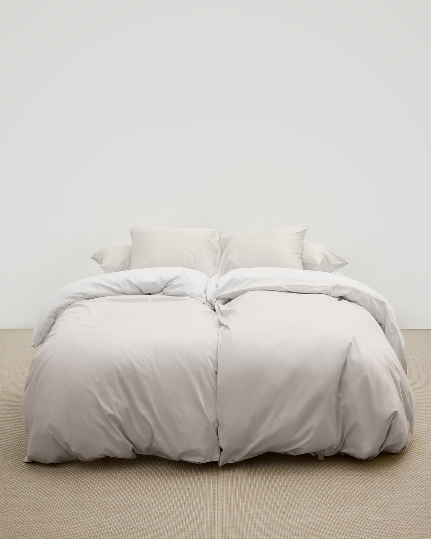 Påslakanset Tvenne - Concrete Grey / Cloud White