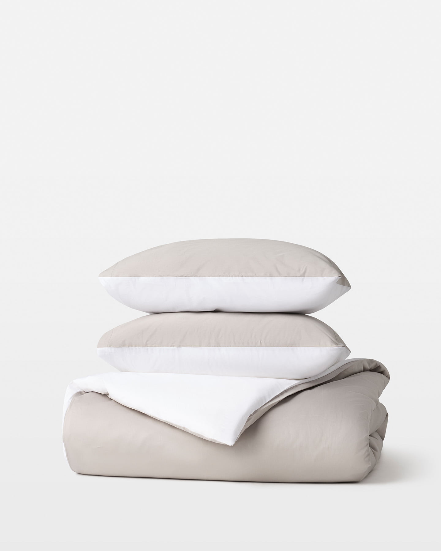 Påslakanset Tvenne - Concrete Grey / Cloud White