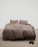 Påslakanset Nejd Percale - Deep Taupe