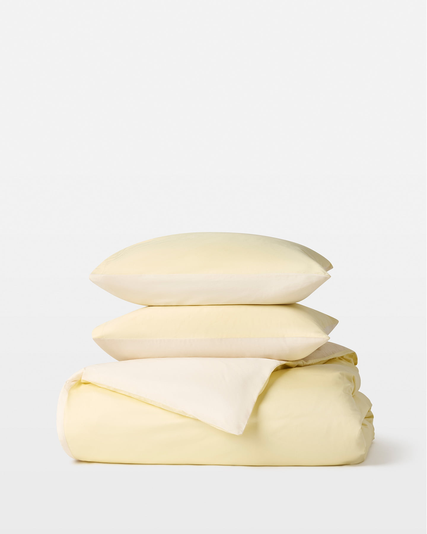 Påslakanset Tvenne - Lemonade Yellow / Raw Cotton