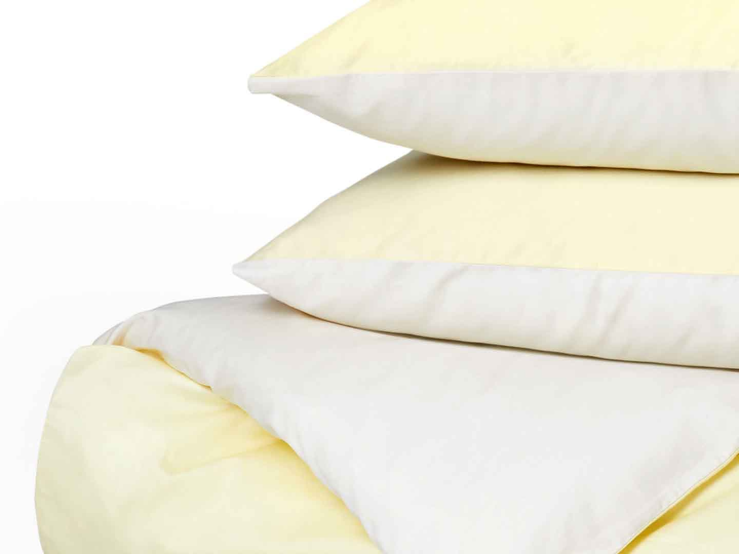 Örngott Tvenne - Lemonade Yellow / Raw Cotton