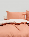 Örngott Tvenne - Pink Terracotta / Seashell Beige