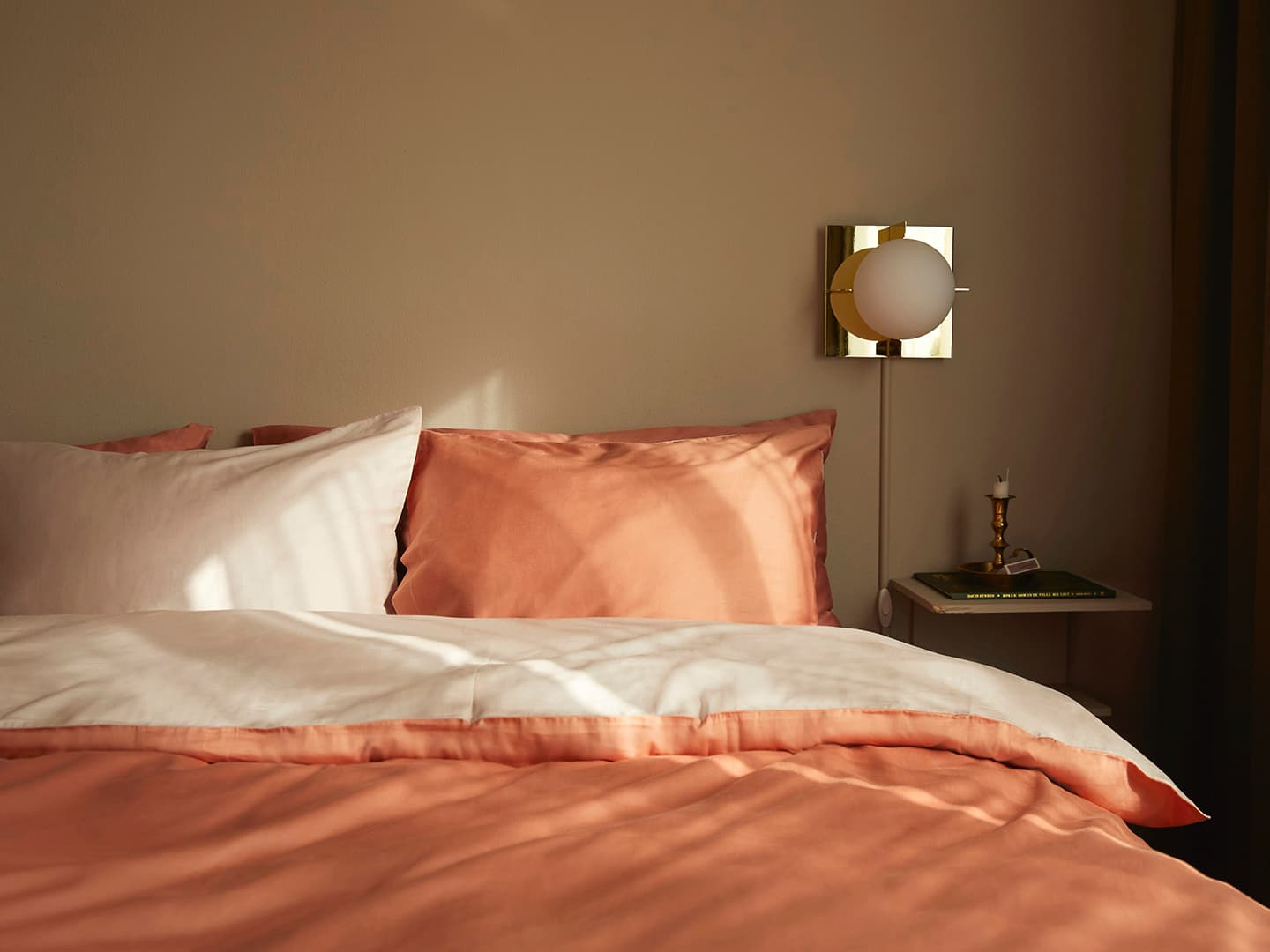 Örngott Tvenne - Pink Terracotta / Seashell Beige