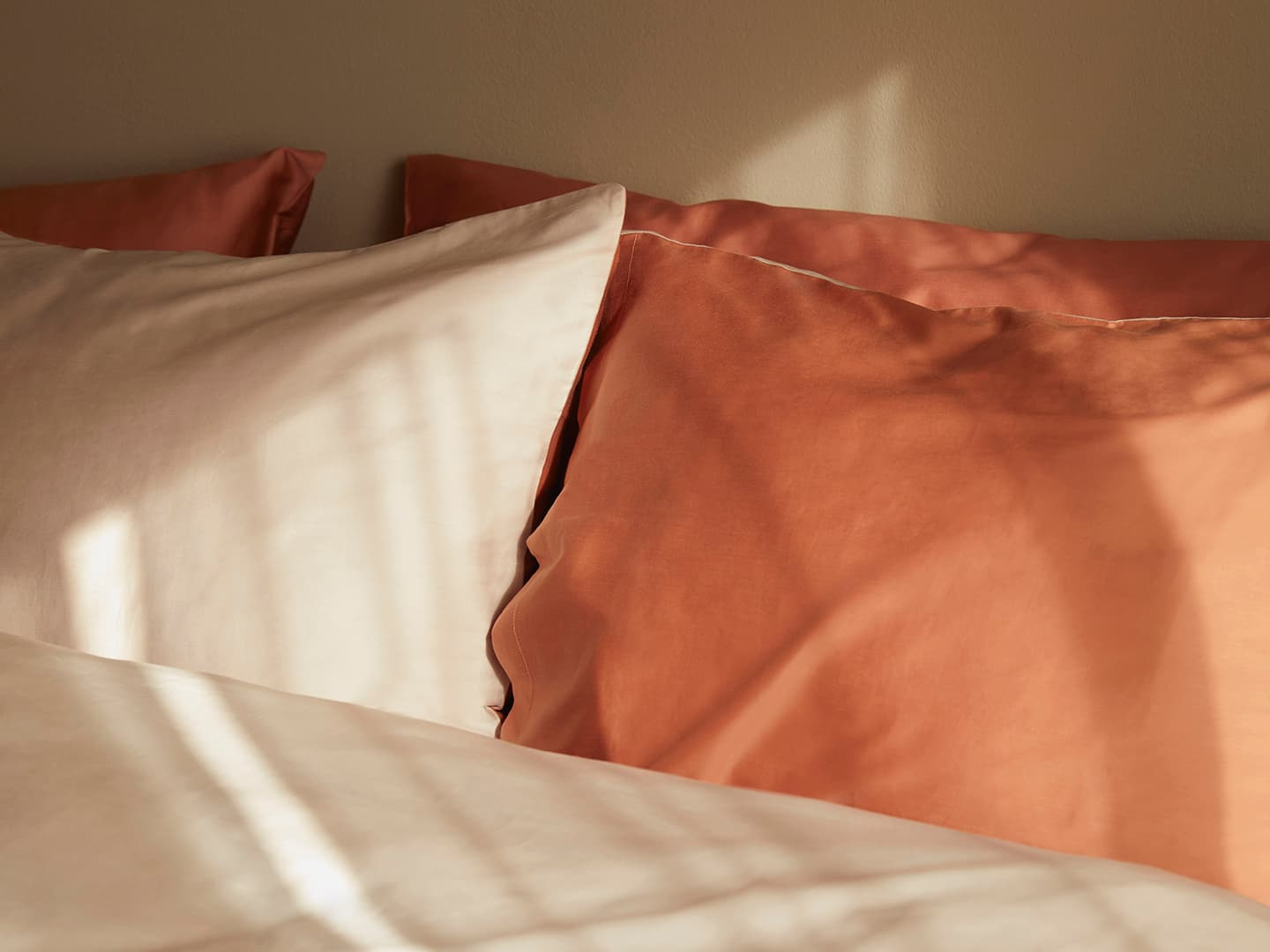 Örngott Tvenne - Pink Terracotta / Seashell Beige