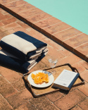 Badlakan Vinda - Seashell Beige / Midnight Blue