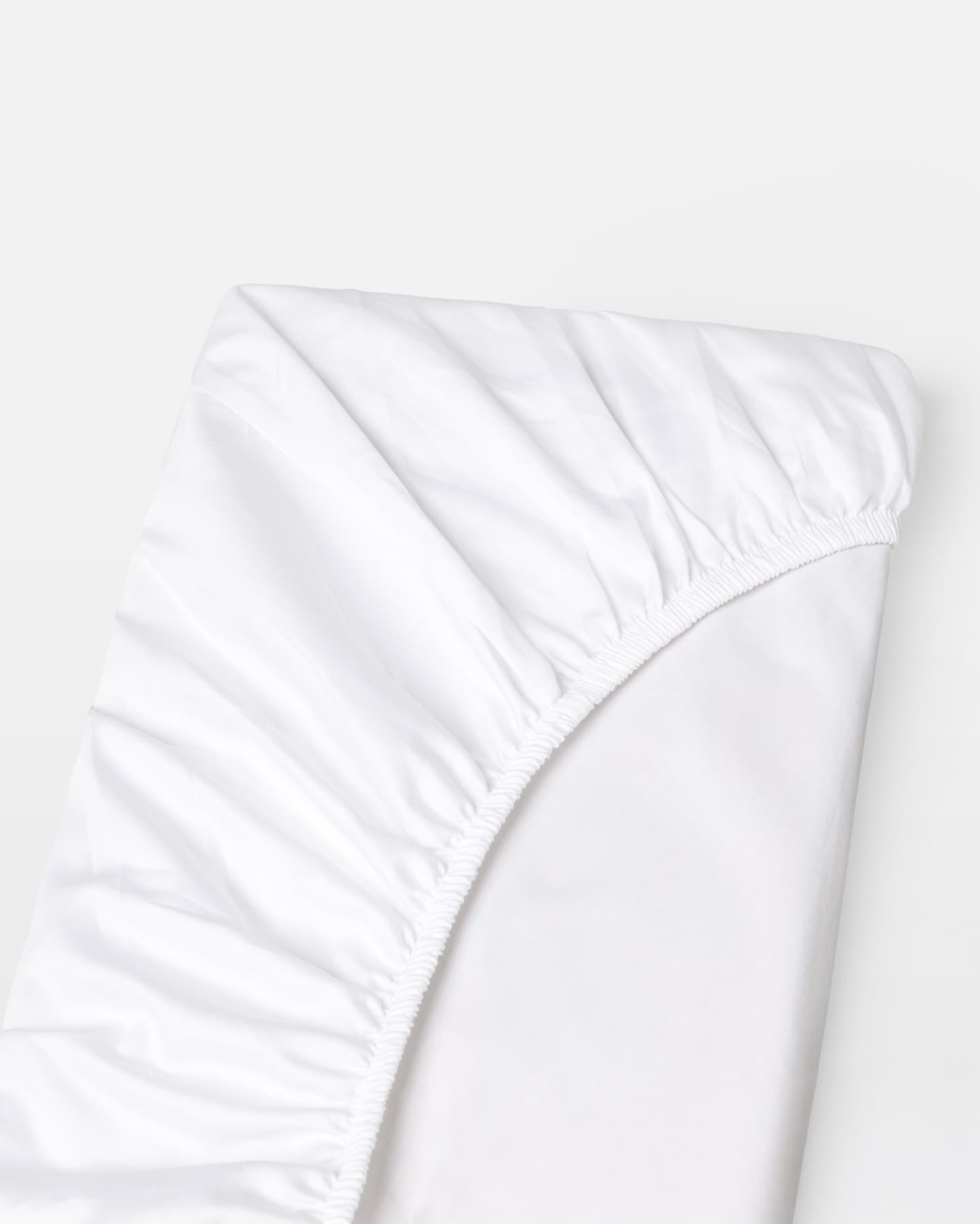 Dra-på-lakan Nejd Percale - Cloud White