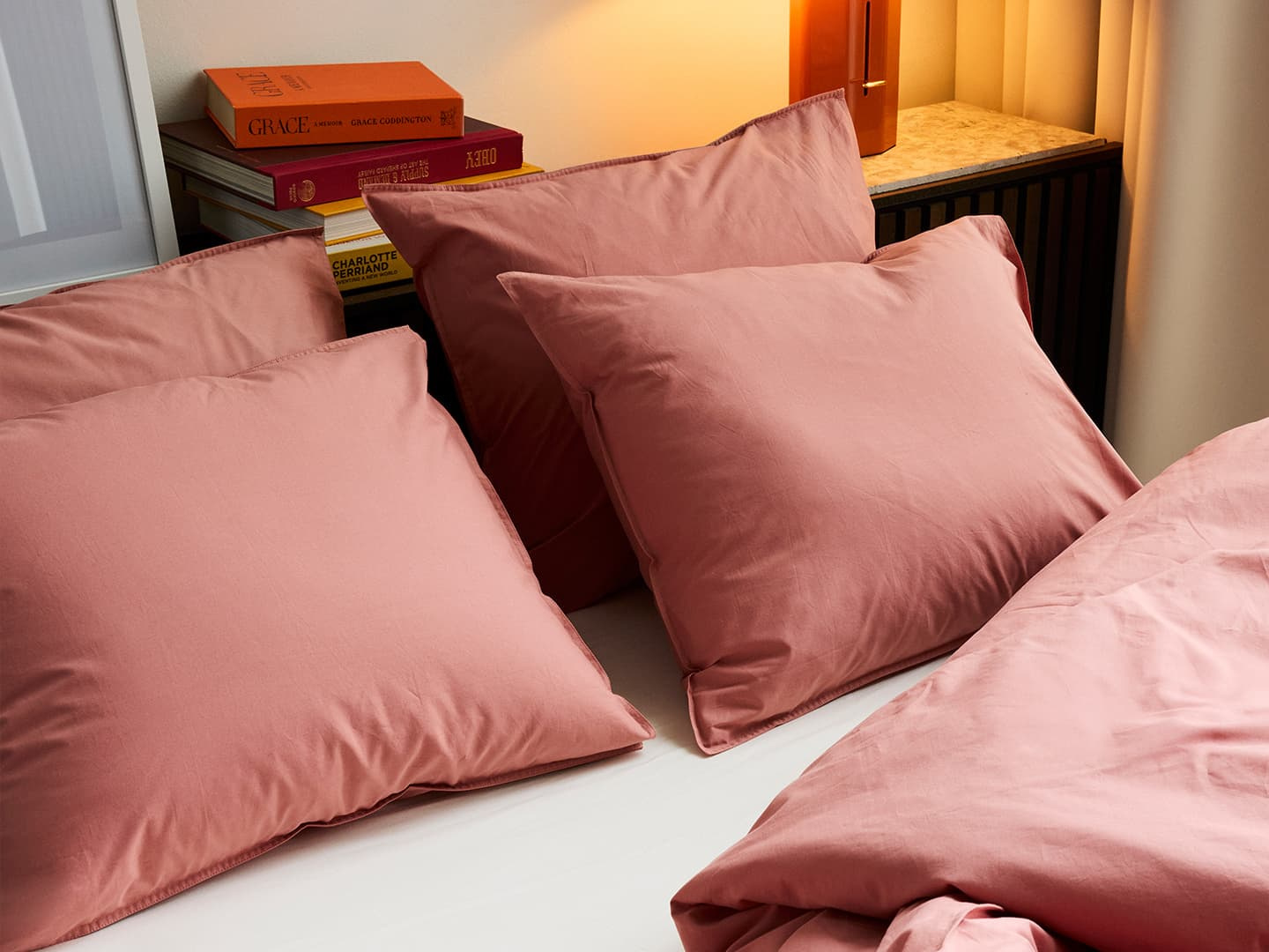 Örngott Nejd Percale - Ash Rose
