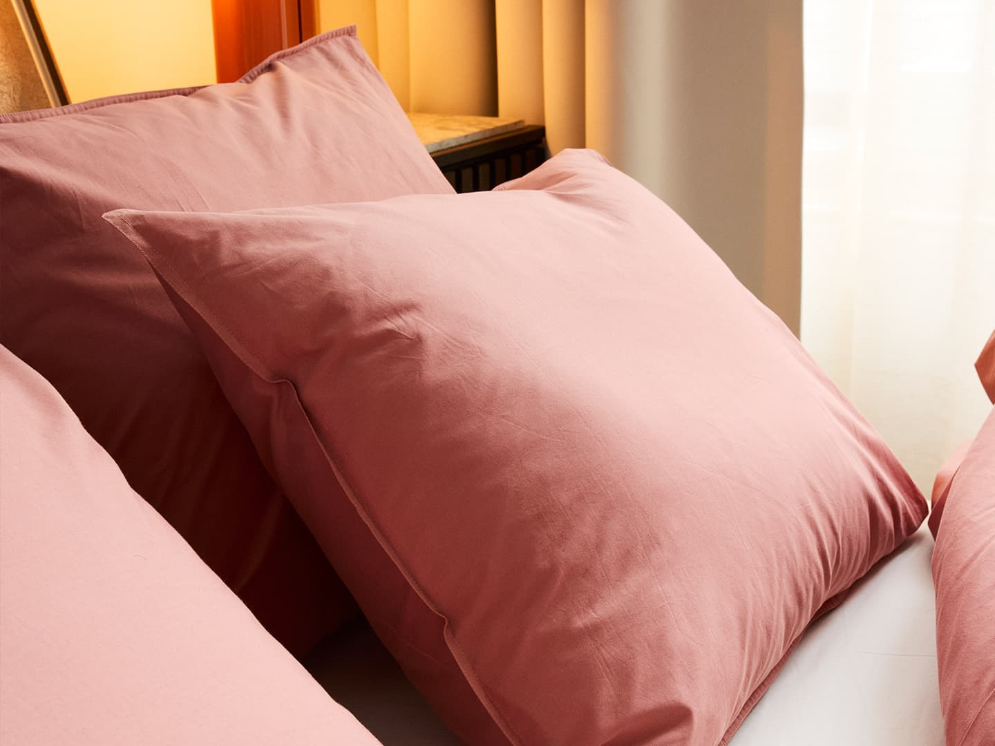Örngott Nejd Percale - Ash Rose