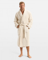 Morgonrock Vindel - Raw Cotton Morgonrock Vindel - Raw Cotton