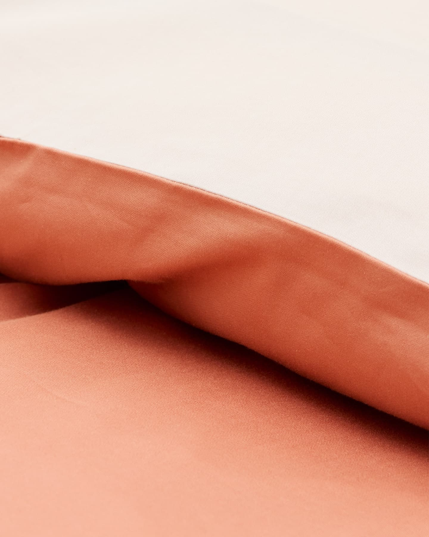 Påslakanset Tvenne - Pink Terracotta / Seashell Beige