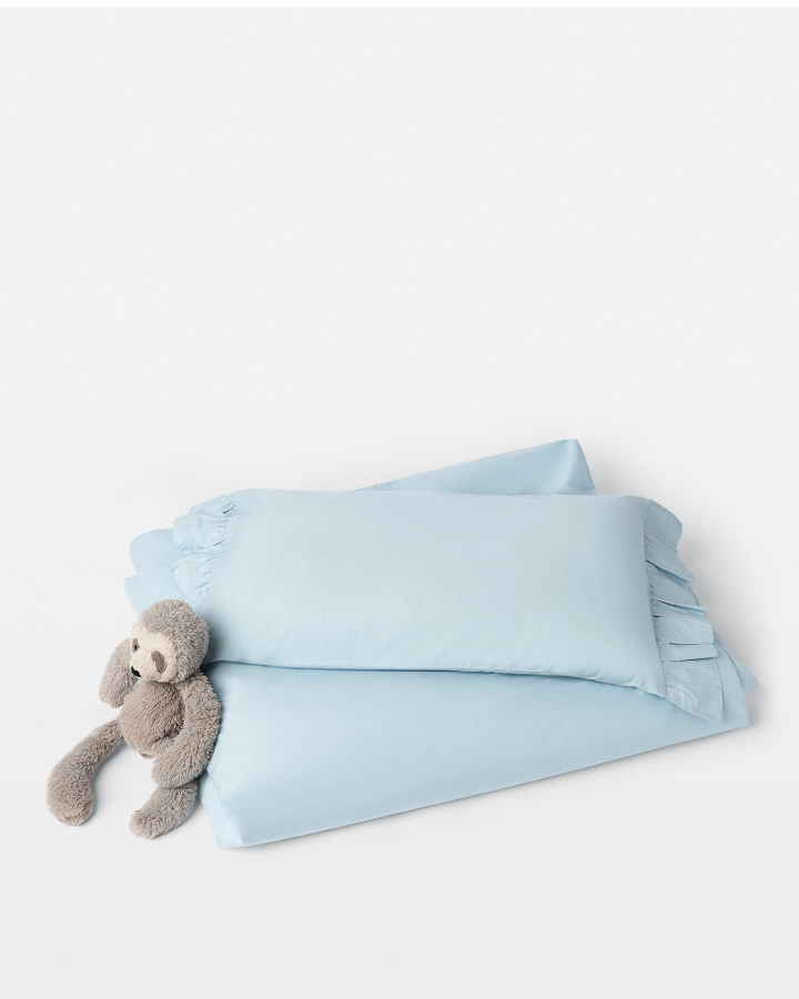 Påslakanset Gro - Ice Blue i gruppen Sängkläder / Baby hos A L V A (1295)