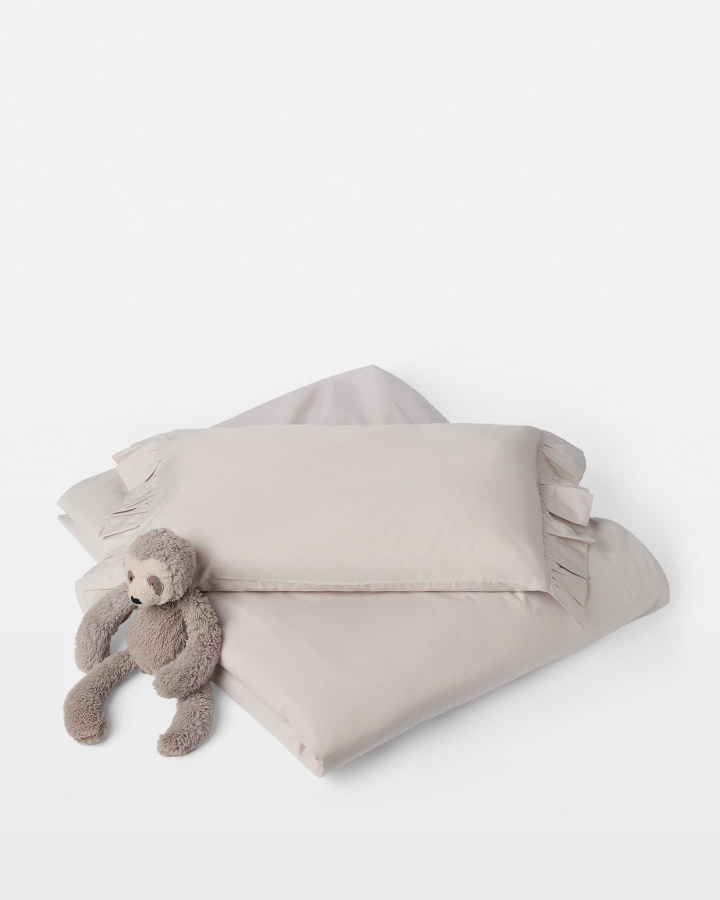 Påslakanset Gro - Pearl Grey i gruppen Sängkläder / Baby hos A L V A (1296)