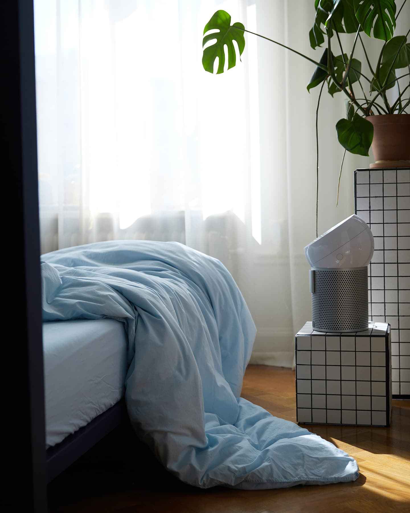 Två påslakan Nejd Ice Blue + fyra örngott