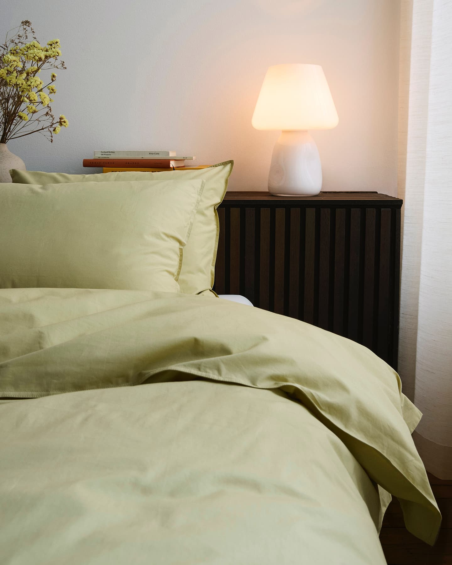 Två påslakan Nejd Meadow Green + fyra örngott