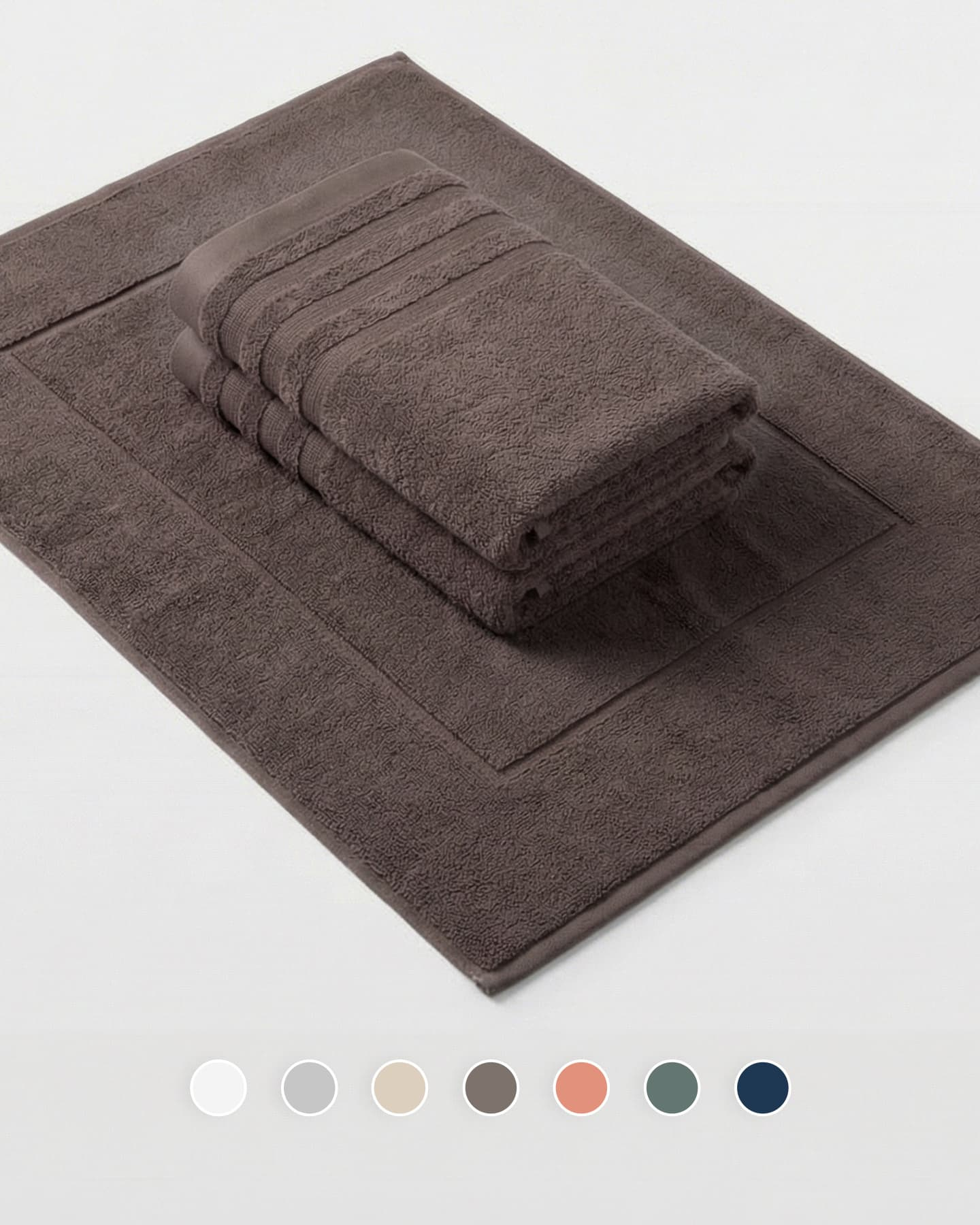 Badrumsset – stor badrumsmatta & handdukar