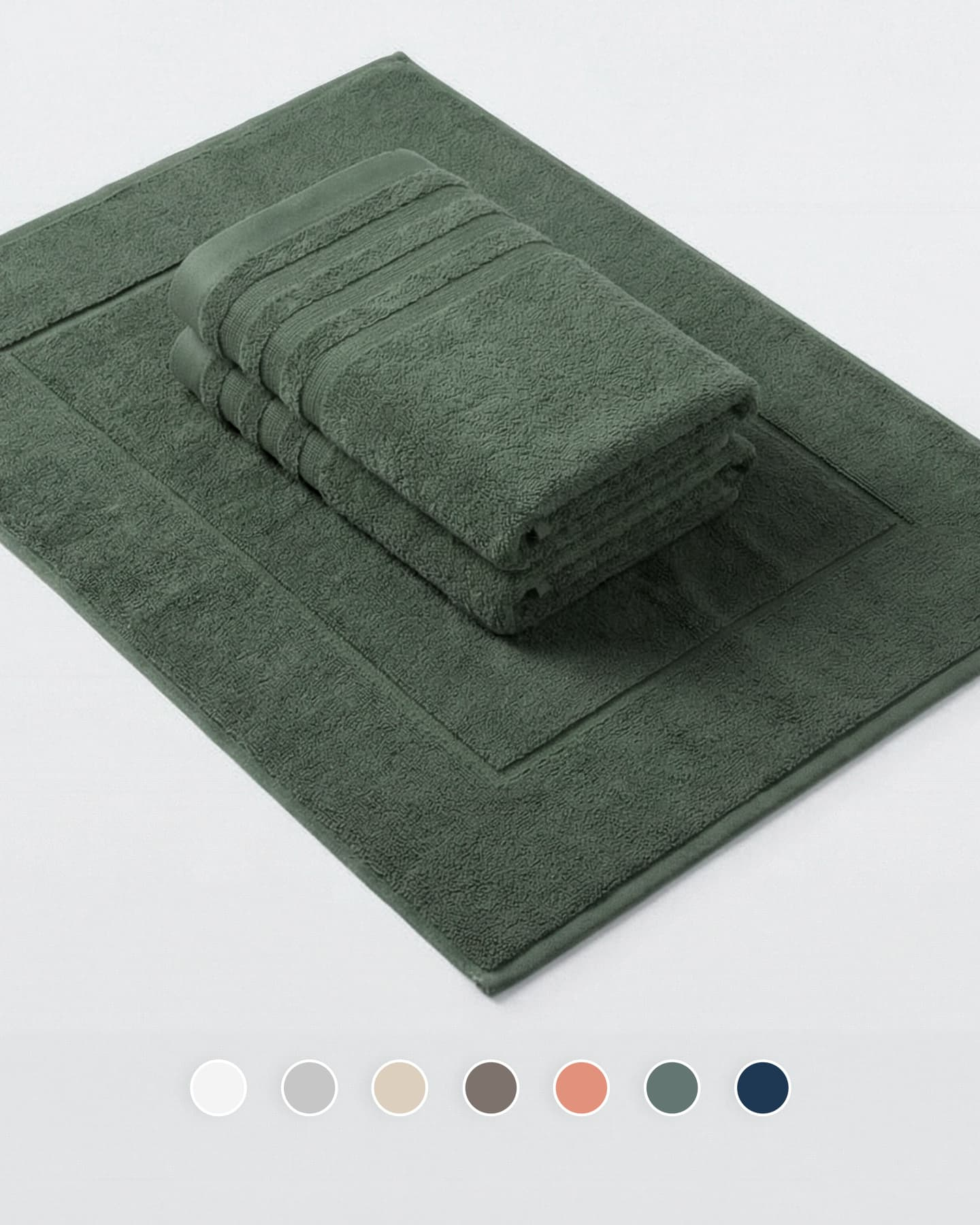 Badrumsset – badrumsmatta & handdukar