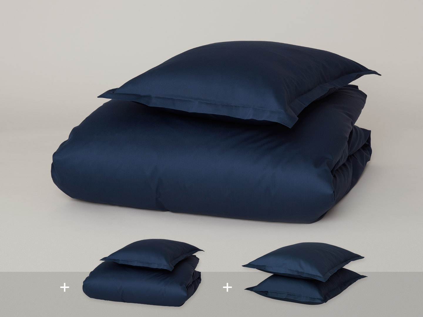 Två påslakan Vidd Midnight Blue + fyra örngott