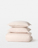Två påslakan Vidd Seashell Beige + fyra örngott
